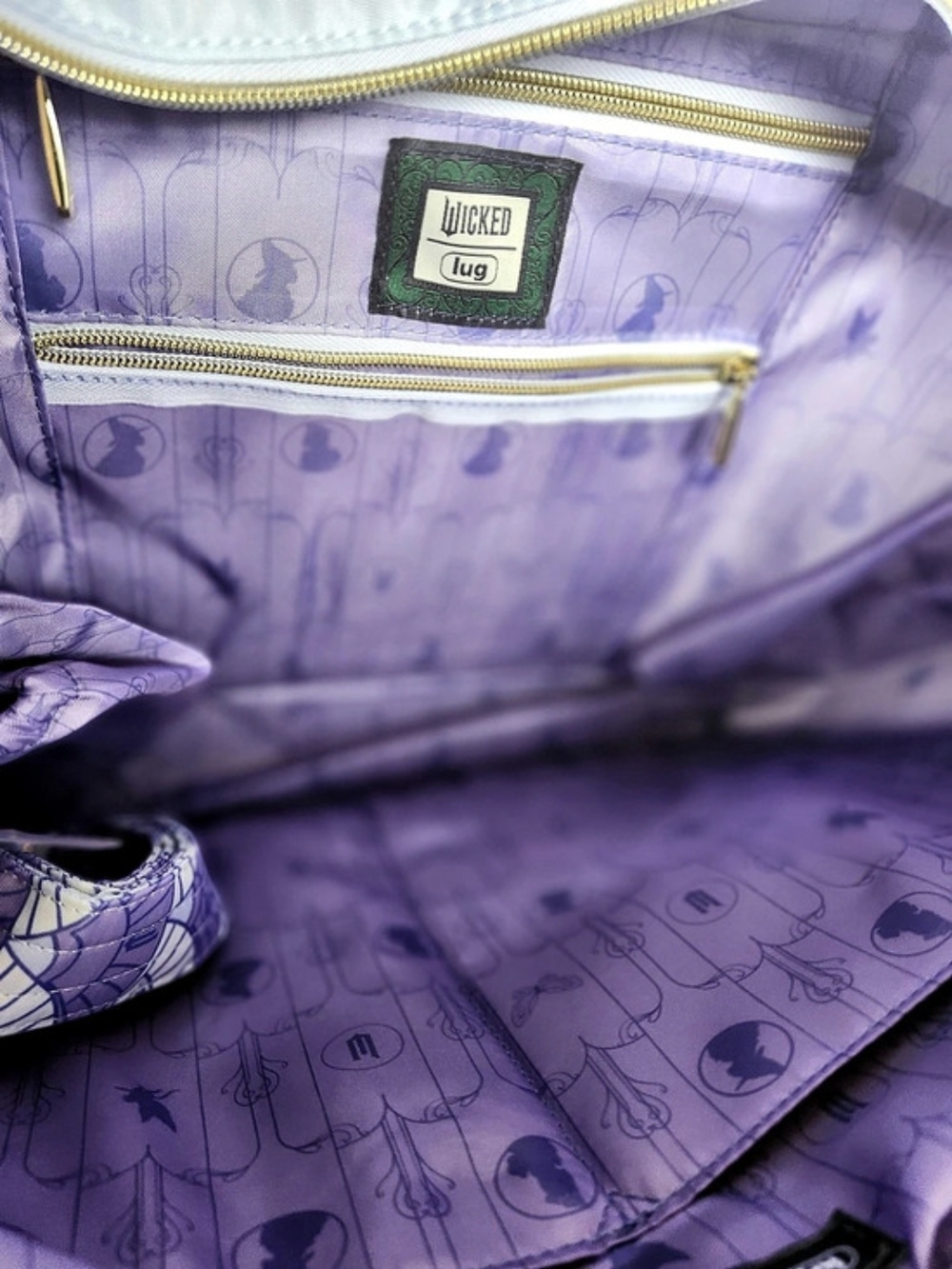 Lug Wicked x Lug Paddle Carry-All Tote Blue & Purple - Picture 2 of 3